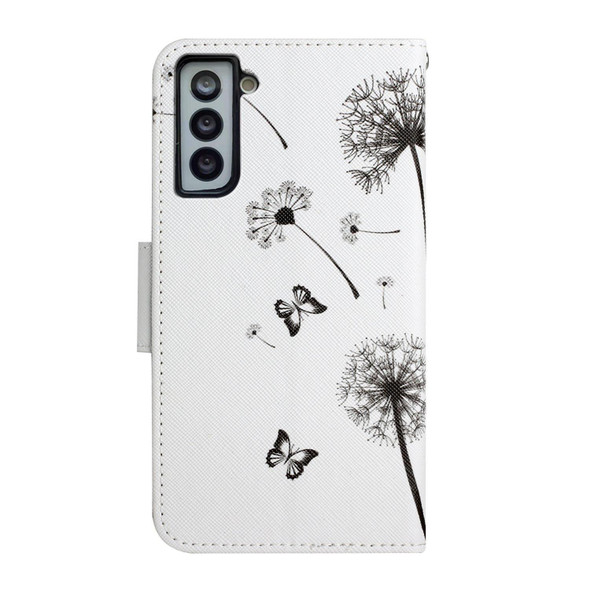 Samsung Galaxy S21 5G Painted Pattern Horizontal Flip Leather Case with Holder & Card Slot & Wallet(Dandelion)