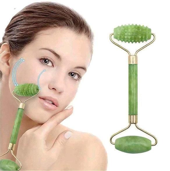 Green Beauty Massage Roller Set for Skincare and Relaxation