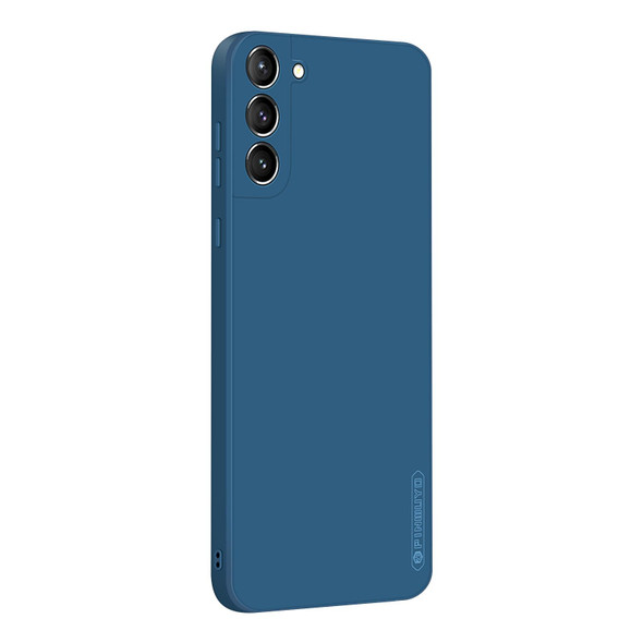 Samsung Galaxy S21 5G PINWUYO Touching Series Liquid Silicone TPU Shockproof Case(Blue)