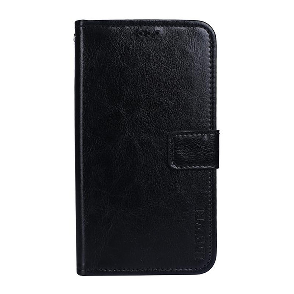 idewei Crazy Horse Texture Horizontal Flip Leather Case with Holder & Card Slots & Wallet - OPPO A93s 5G(Black)