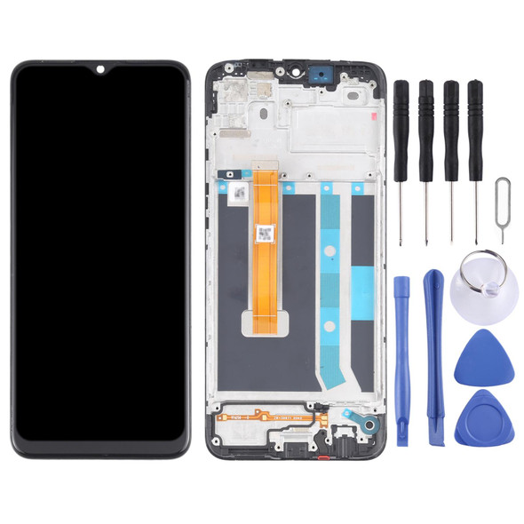 Original LCD Screen and Digitizer Full Assembly With Frame for OPPO A15 / A15S / A35 / A16K CPH2185 CPH2179 PEHM00