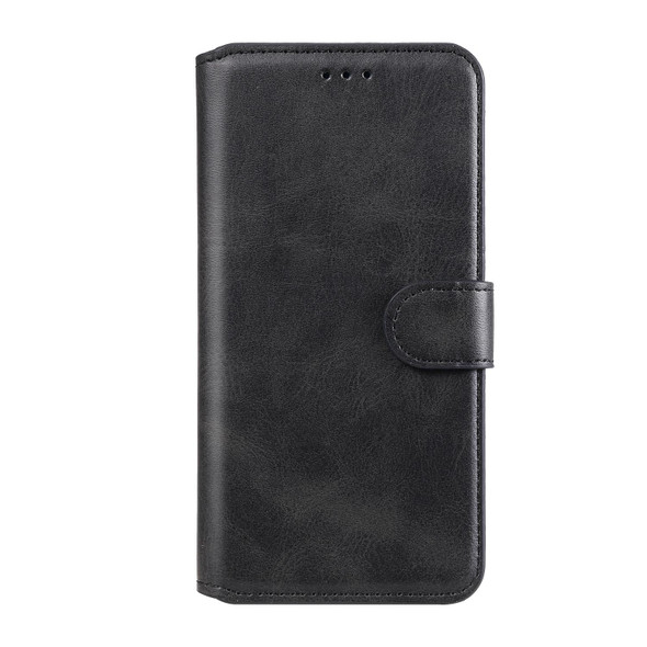 Classic Calf Texture PU + TPU Horizontal Flip Leatherette Case with Holder & Card Slots & Wallet - OPPO Realme GT 5G(Black)