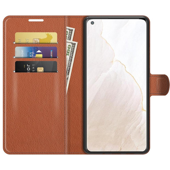 OPPO Realme GT Master Explorer Litchi Texture Horizontal Flip Protective Case with Holder & Card Slots & Wallet(Brown)