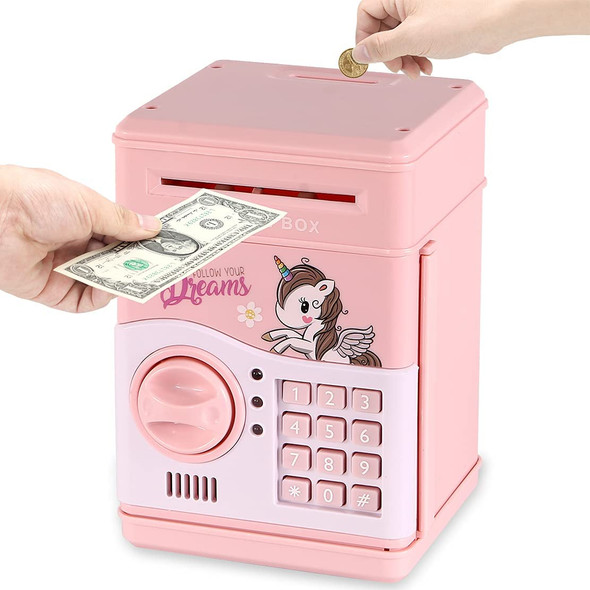 Electronic Kids Piggy Bank with Music, Lights, and Password Lock