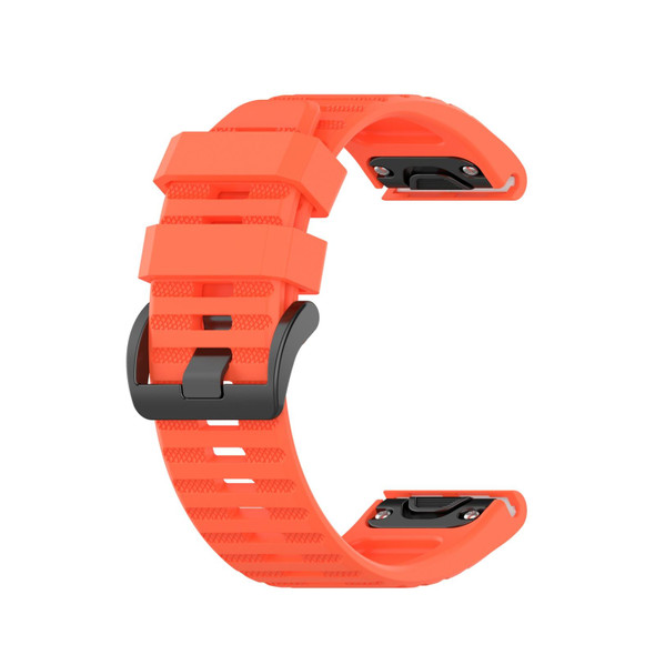 Garmin Fenix 3 HR 26mm Silicone Watch Band(Coral red)