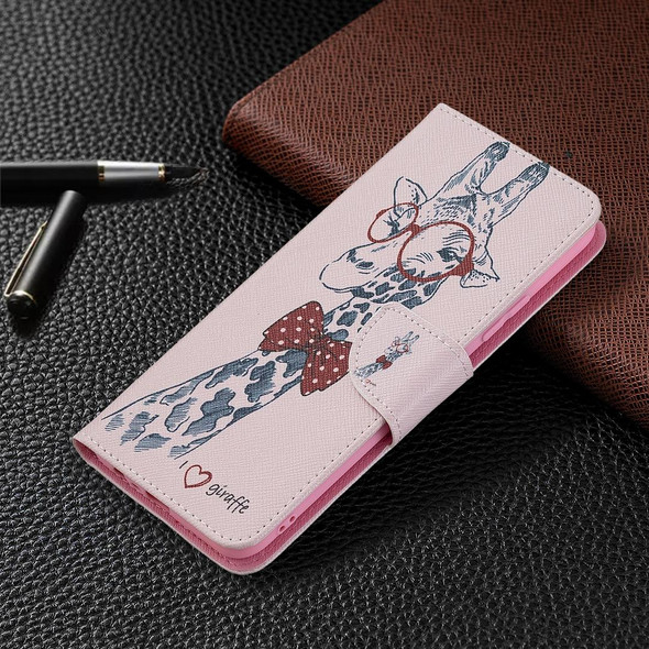 OPPO Realme C21 / C20 Colored Drawing Pattern Horizontal Flip Leather Case with Holder & Card Slots & Wallet(Deer)