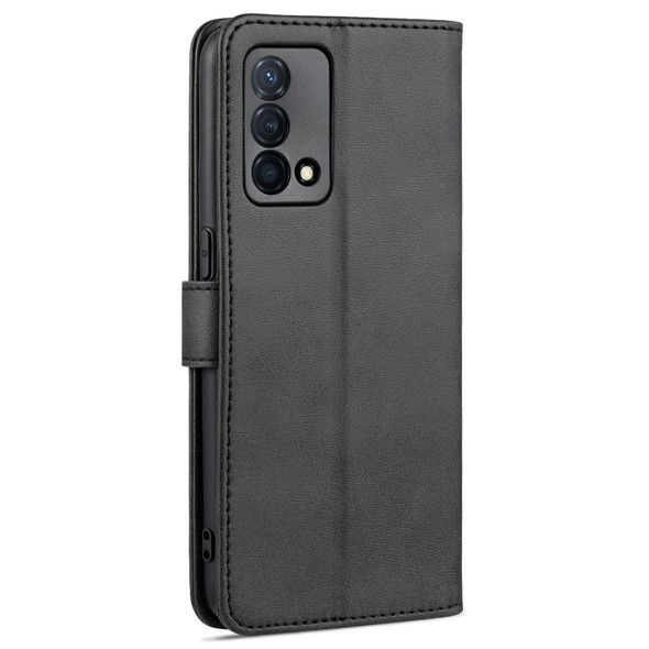 OPPO K9 AZNS Skin Feel Calf Texture Horizontal Flip Leather Case with Card Slots & Holder & Wallet(Black)