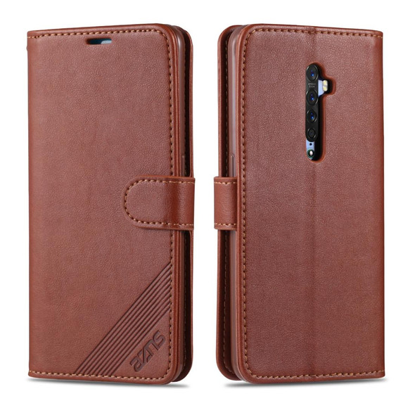 OPPO Reno2 Z AZNS Sheepskin Texture Horizontal Flip Leather Case with Holder & Card Slots & Wallet(Brown)