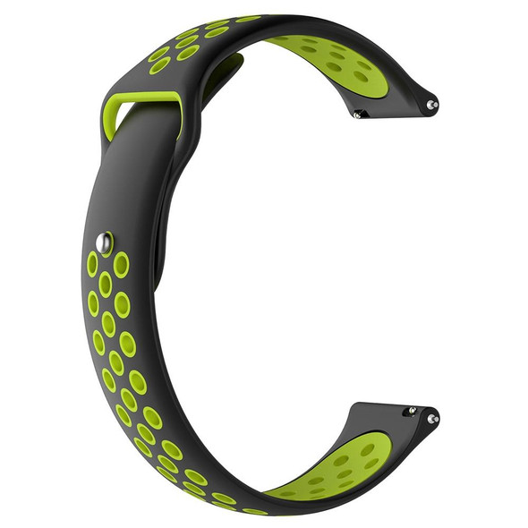 Garmin Vivoactive3 Two-colors Replacement Wrist Strap Watchband(Black Lime)
