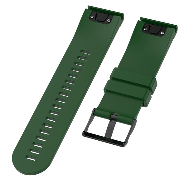 Garmin Fenix 5X (26mm) Fenix3 / Fenix3 HR Silicone Watch Band(Army Green)