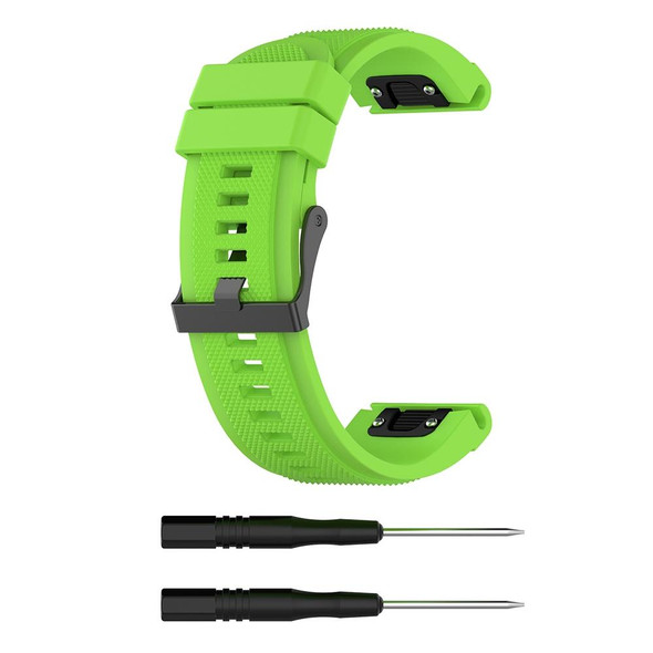 Garmin Fenix 5X (26mm) Fenix3 / Fenix3 HR Silicone Watch Band(Lime Green)