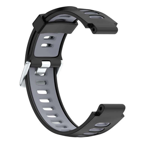 Garmin Forerunner 735 XT Two-tone Silicone Watch Band(Black + Grey)