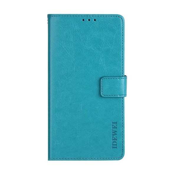 OPPO K9 5G idewei Crazy Horse Texture Horizontal Flip Leather Case with Holder & Card Slots & Wallet(Sky Blue)
