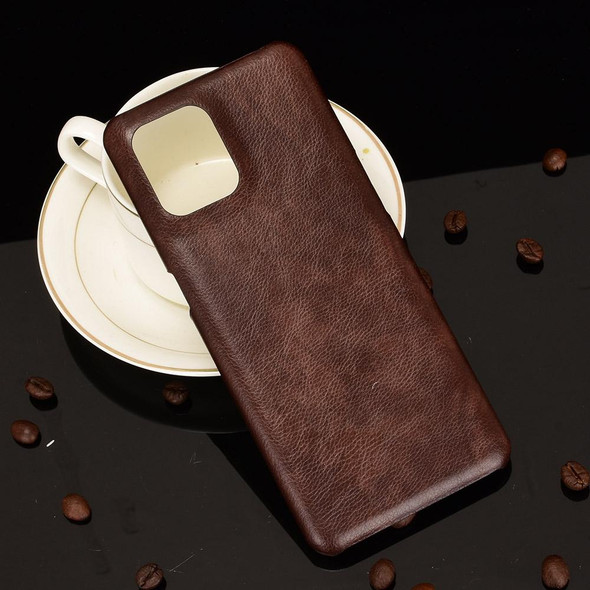 OPPO Find X3 / X3 Pro Shockproof Litchi Texture PC + PU Case(Brown)