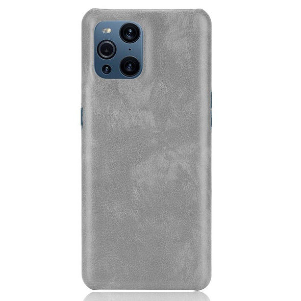 OPPO Find X3 / X3 Pro Shockproof Litchi Texture PC + PU Case(Grey)