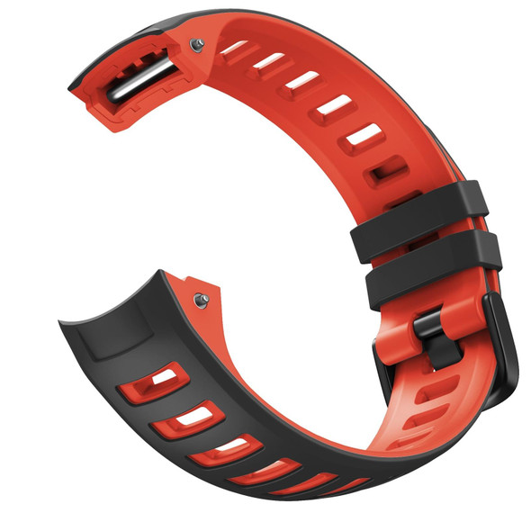 Garmin Instinct / Instinct Esports Two-color Silicone Watch Band(Black+Red)