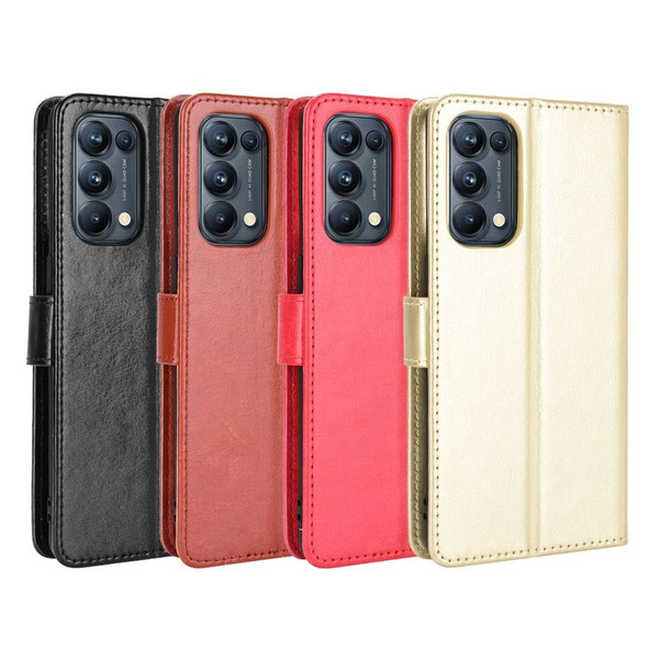 OPPO Reno5 Pro 5G Retro Crazy Horse Texture Horizontal Flip Leather Case with Holder & Card Slots & Photo Frame(Black)