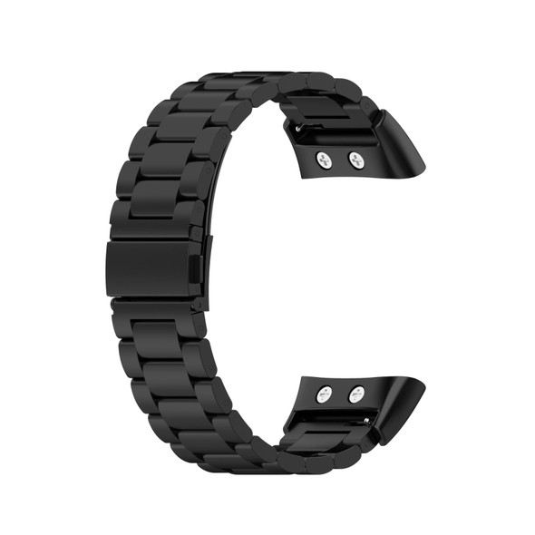 Garmin Forerunner 45 / 45S / Swim 2 Universal Three Beads Stainless Steel Watch Band(Black)