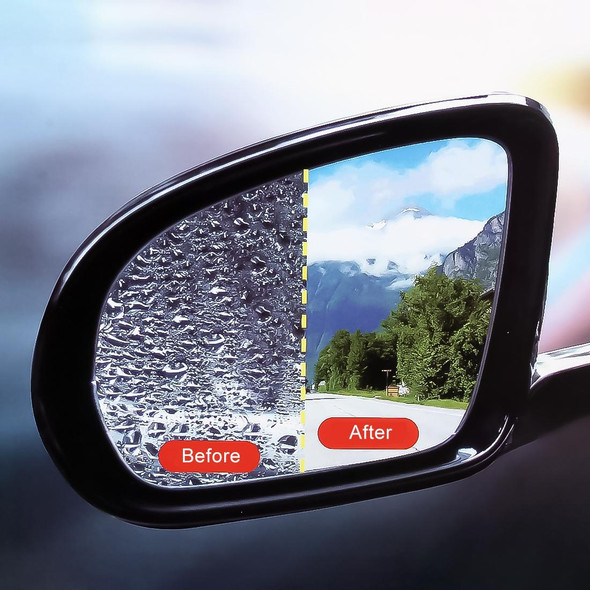 BESTUNE X80 Car PET Rearview Mirror Protective Window Clear Anti-fog Waterproof Rain Shield Film