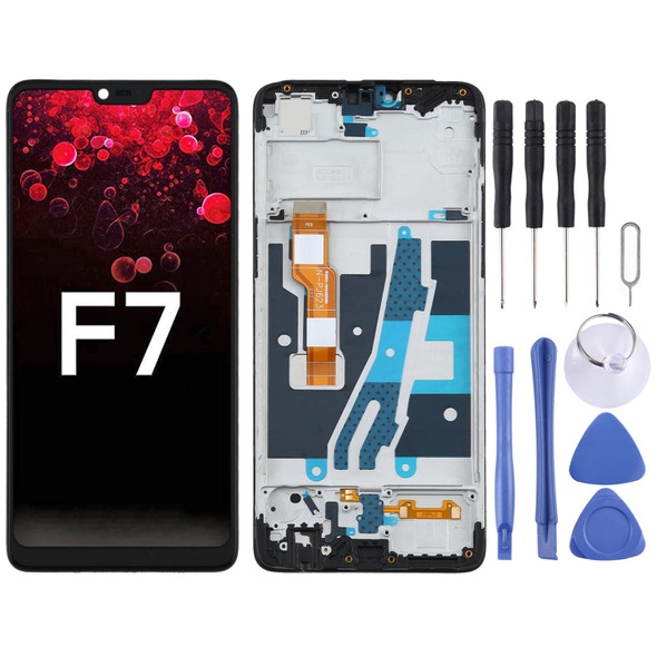 LCD Screen and Digitizer Full Assembly With Frame for OPPO A3 / F7 PADM00 CPH1837 PADT00 CPH1819 CPH1821