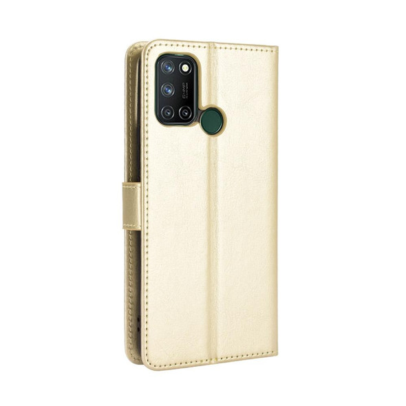 OPPO Realme C17 / Realme 7i Retro Crazy Horse Texture Horizontal Flip Leather Case with Holder & Card Slots & Photo Frame(Gold)