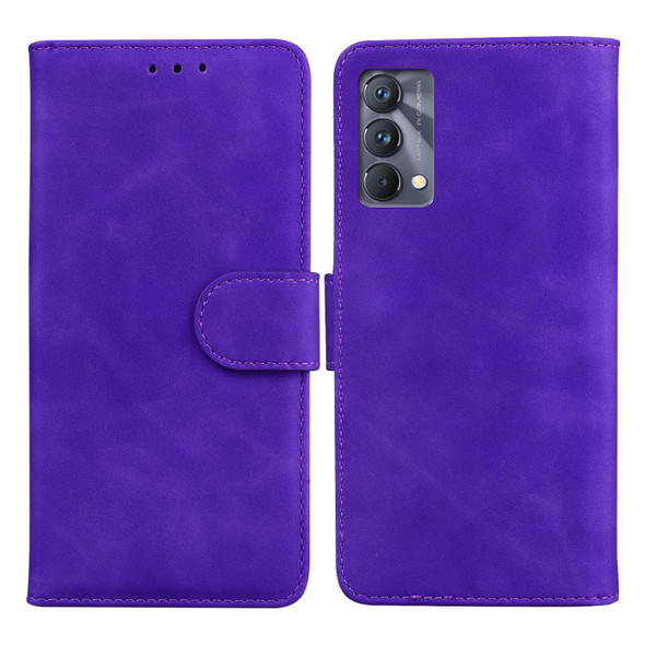 OPPO Realme GT Master Skin Feel Pure Color Flip Leather Phone Case(Purple)