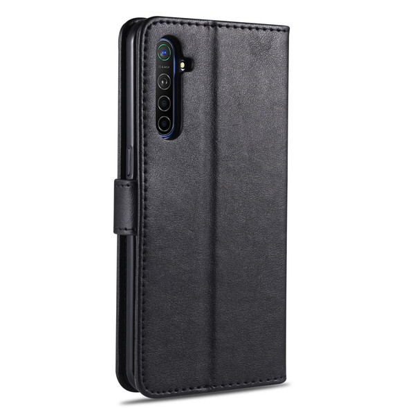 OPPO K5 AZNS Sheepskin Texture Horizontal Flip Leather Case with Holder & Card Slots & Wallet(Black)