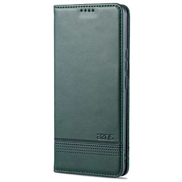 OPPO Realme 8 / 8 Pro AZNS Magnetic Calf Texture Horizontal Flip Leather Case with Card Slots & Holder & Wallet (Green)