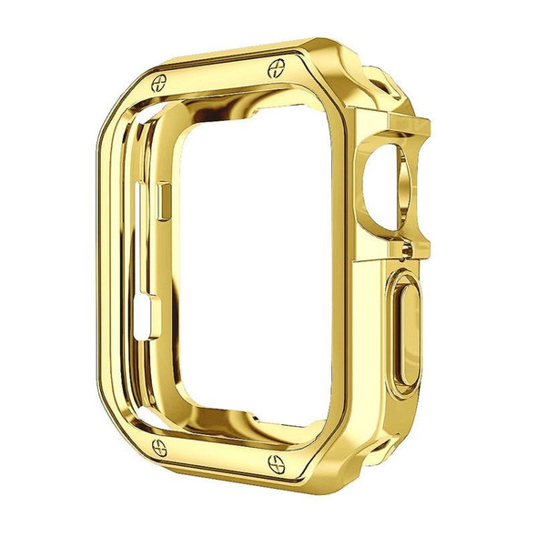 TPU Frame Watch Case - Apple Watch Series 6 & SE & 5 & 4 40mm(Gold)