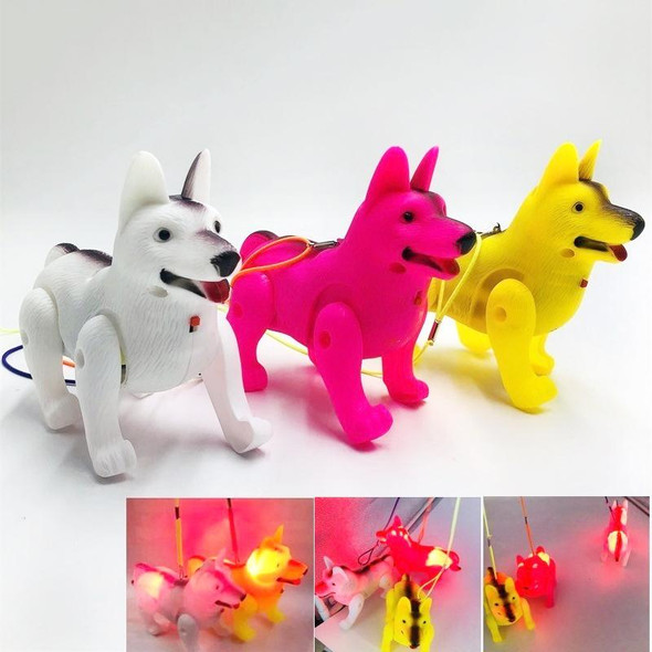 Lanyard Dog Luminous Music Electric Dog Children Toys, Random Color Delivery(902)