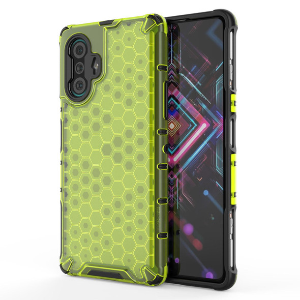 Xiaomi Redmi K40 Gaming Shockproof Honeycomb PC + TPU Protective Case(Green)