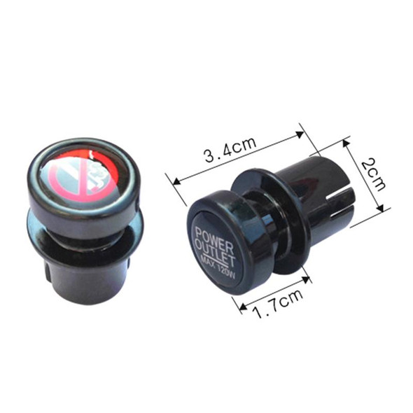 2 PCS / Set Car Cigarette Lighter Dust Cover Plug