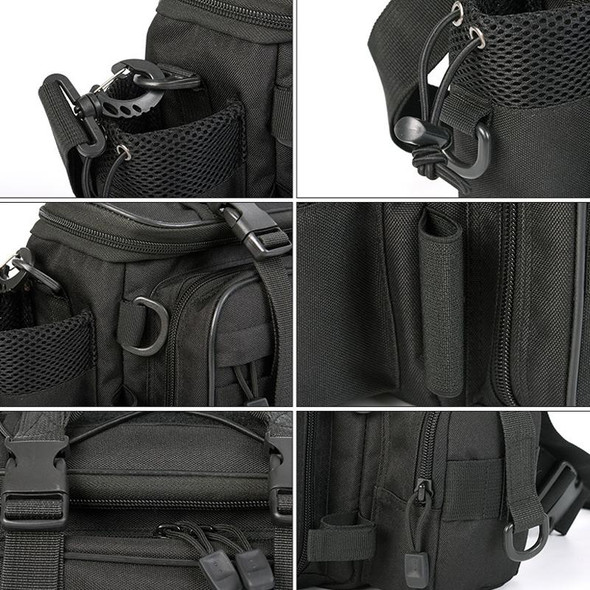 LEO 27852 Multifunctional Luya Bag Fishing Gear Shoulder Bag Outdoor Photography Bag(Army Green)
