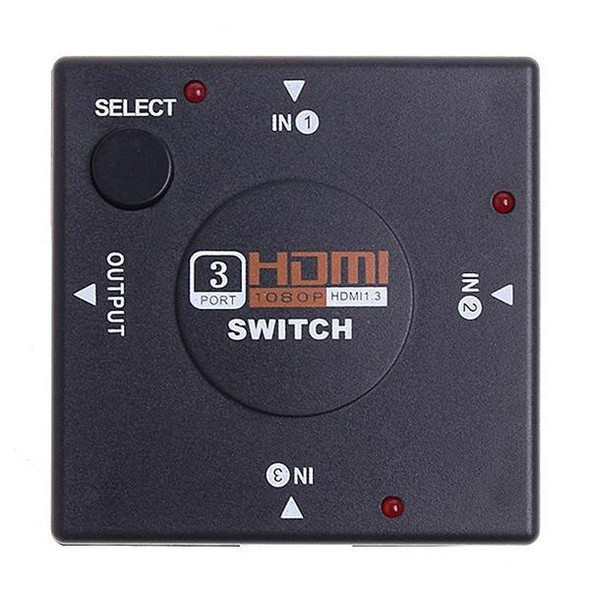 3 Ports 1080P HDMI Switch(Black)