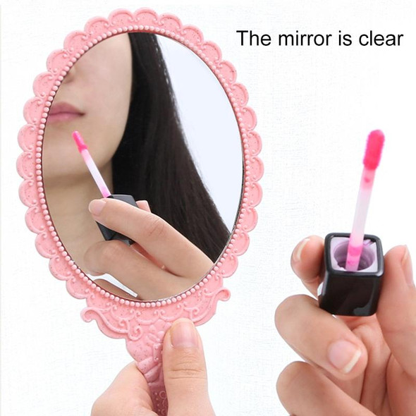 Vintage Mirror Handhold Makeup Mirror(Black)