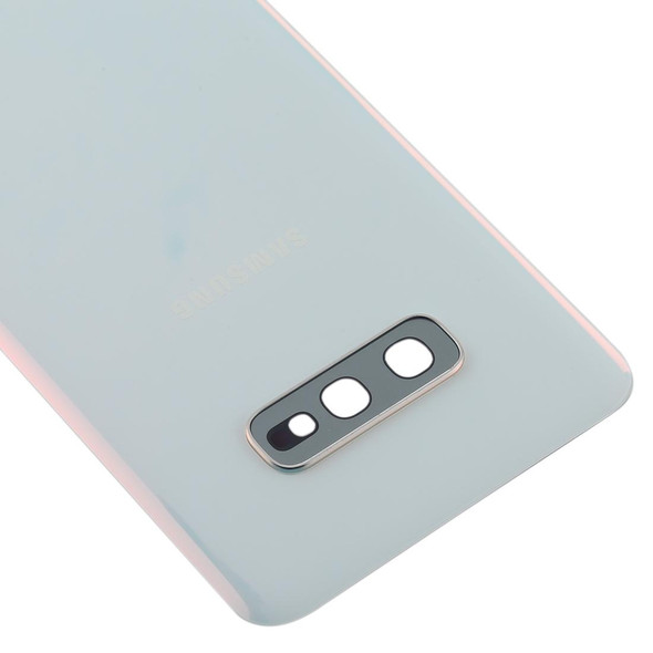 Battery Back Cover with Camera Lens for Galaxy S10e(White)