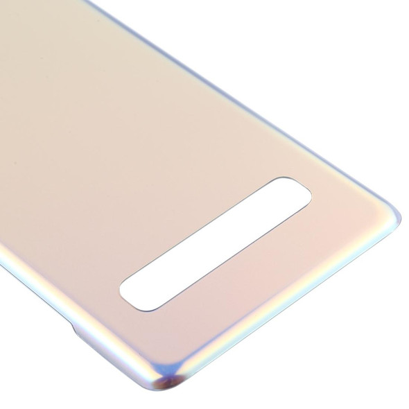 Battery Back Cover for Galaxy S10 5G SM-G977B / SM-G977U / SM-G977N(Silver)