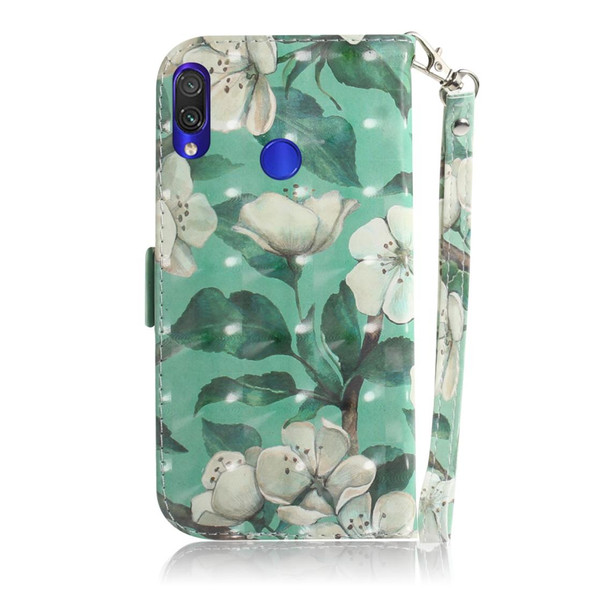 3D Coloured Drawing Horizontal Flip Leatherette Case with Holder & Card Slots & Wallet - Galaxy S10e(Watercolor Flower)