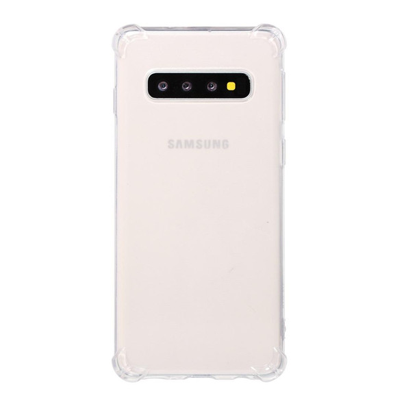 Shockproof TPU Protective Case for Galaxy S10 (Transparent)