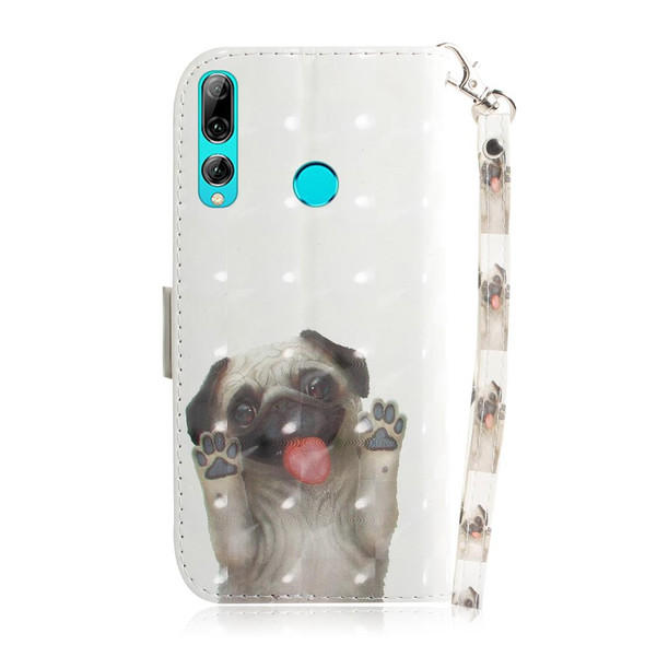 3D Colored Drawing Dog  Pattern Horizontal Flip Leatherette Case for Huawei P Smart+ 2019 / Enjoy 9s / Honor 10i / Honor 20i / Honor 20 Lite, with Holder & Card Slots & Wallet