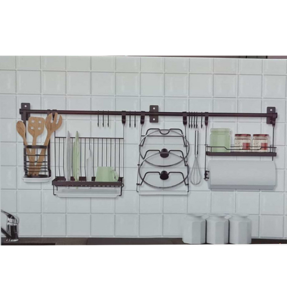 Wall Mounted Kitchen Storage Rack - Organise & Save Space
