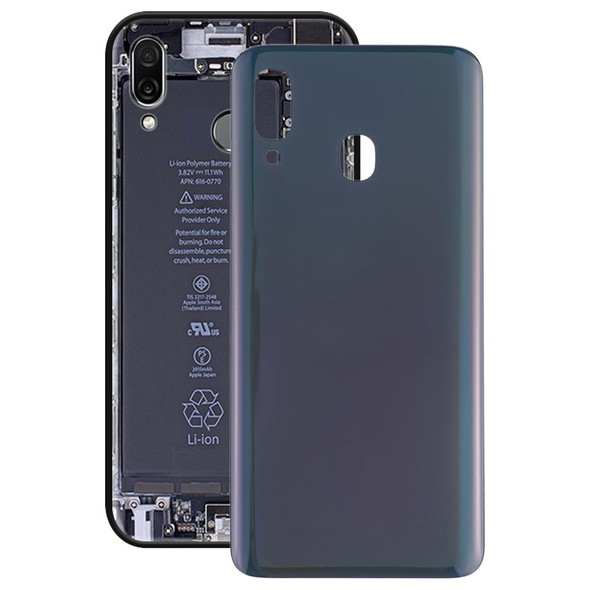 Battery Back Cover for Galaxy A20 SM-A205F/DS(Black)