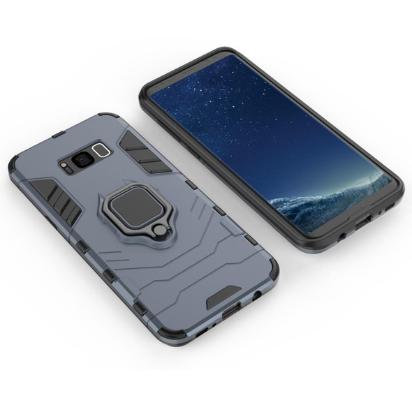 PC + TPU Shockproof Protective Case for Galaxy S8+, with Magnetic Ring Holder
