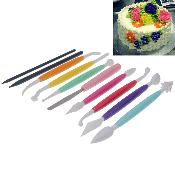10 PCS Colorful Cake Modelling Tool Set