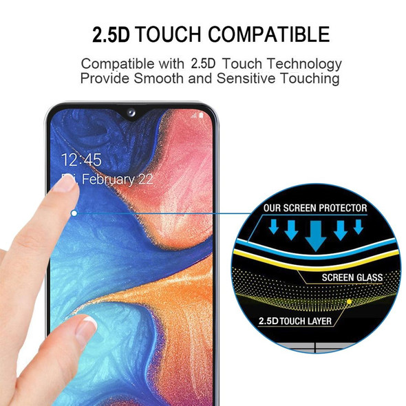 Full Glue Full Cover Screen Protector Tempered Glass film for Galaxy A30 & A50 & M30 & A40S