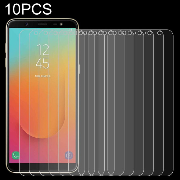 10 PCS 0.26mm 9H 2.5D Tempered Glass Film for Galaxy J8+