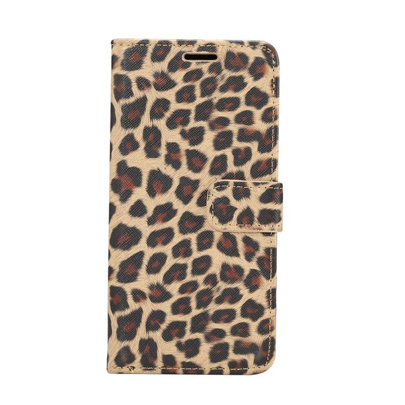 Leopard Texture PU + TPU Horizontal Flip Leather Case for Galaxy S10, with Holder & Card Slots & Wallet (Yellow)