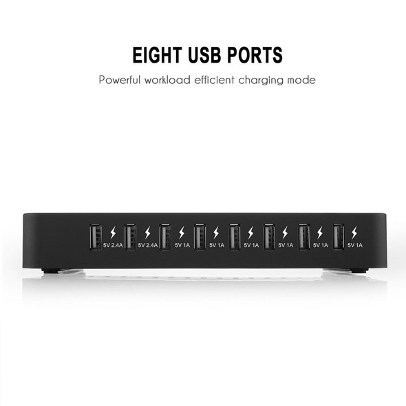 006L Multi-function 50W DC5V/10A (Max) Output (Low Power) 8 Ports USB Detachable Charging Station Smart Charger, - iPad , Tablets, iPhone, Galaxy, Huawei, Xiaomi, LG, HTC and Other Smart Phones, Rech