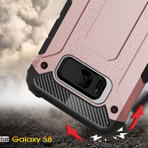 Galaxy S8 Rugged Armor TPU + PC Combination Case(Rose Gold)