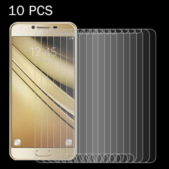 10 PCS - Galaxy C5 / C500 0.26mm 9H Surface Hardness 2.5D Explosion-proof Tempered Glass Screen Film